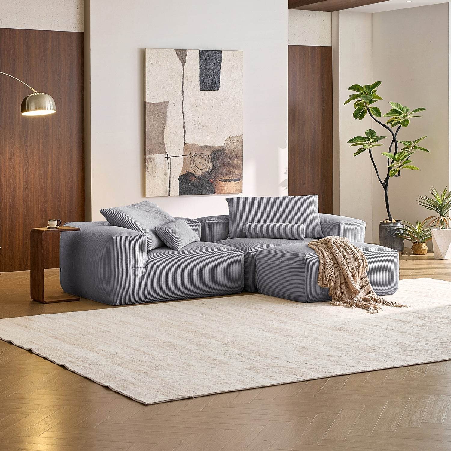 Mellow Sectional with Ottoman - Valyouweho