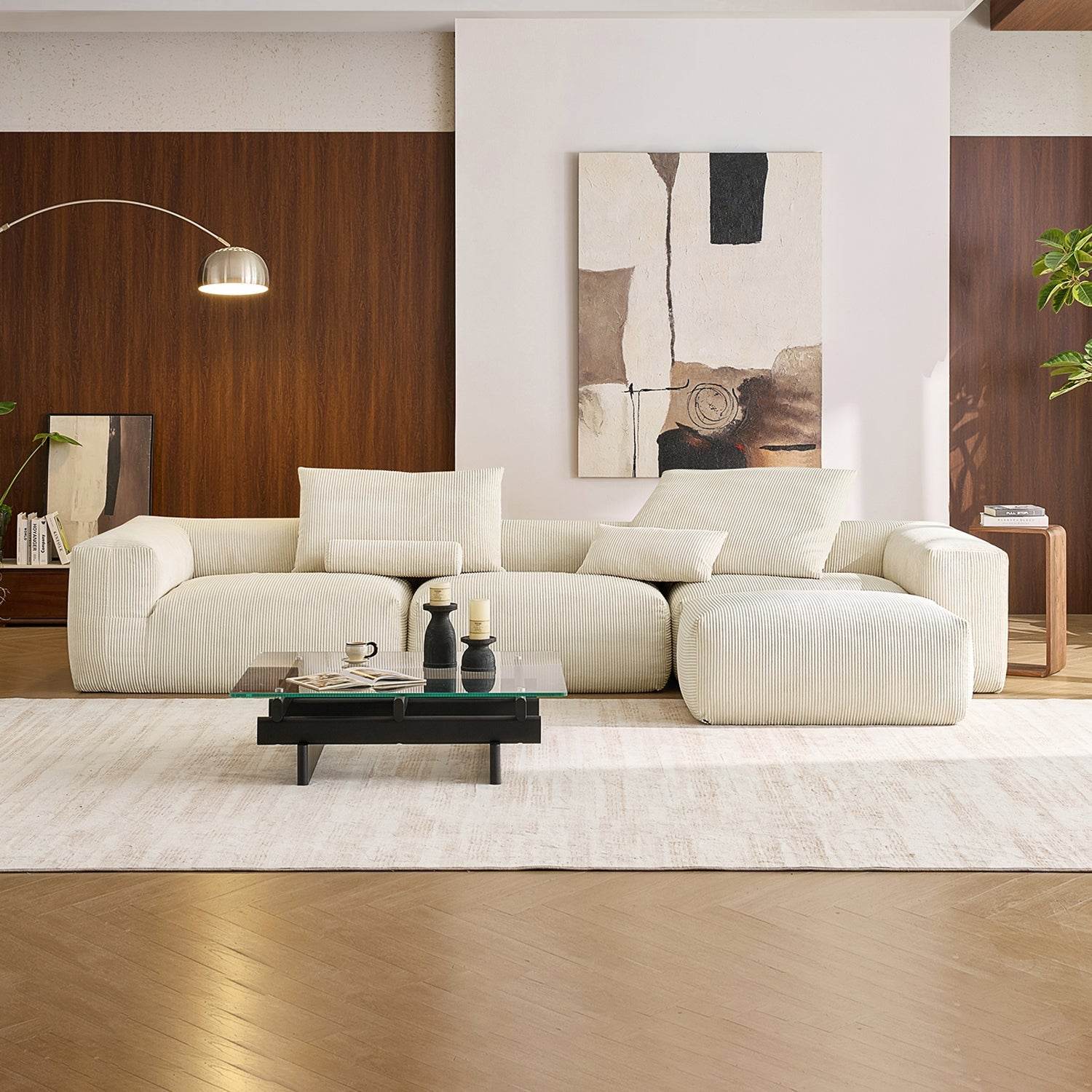 Mellow Sectional with Ottoman - Valyouweho