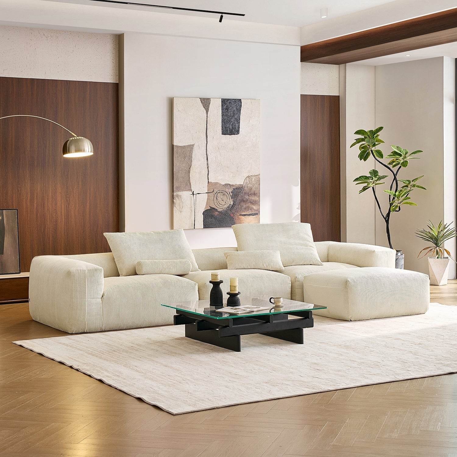 Mellow Sectional with Ottoman - Valyouweho