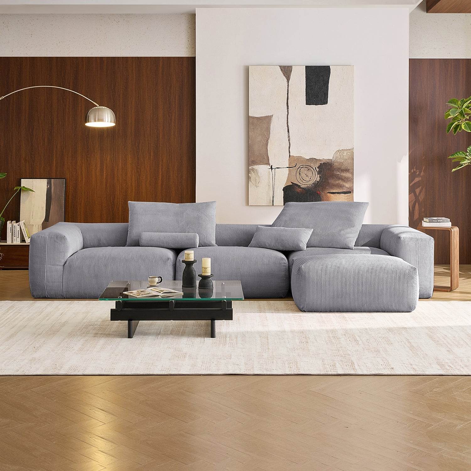Mellow Sectional with Ottoman - Valyouweho