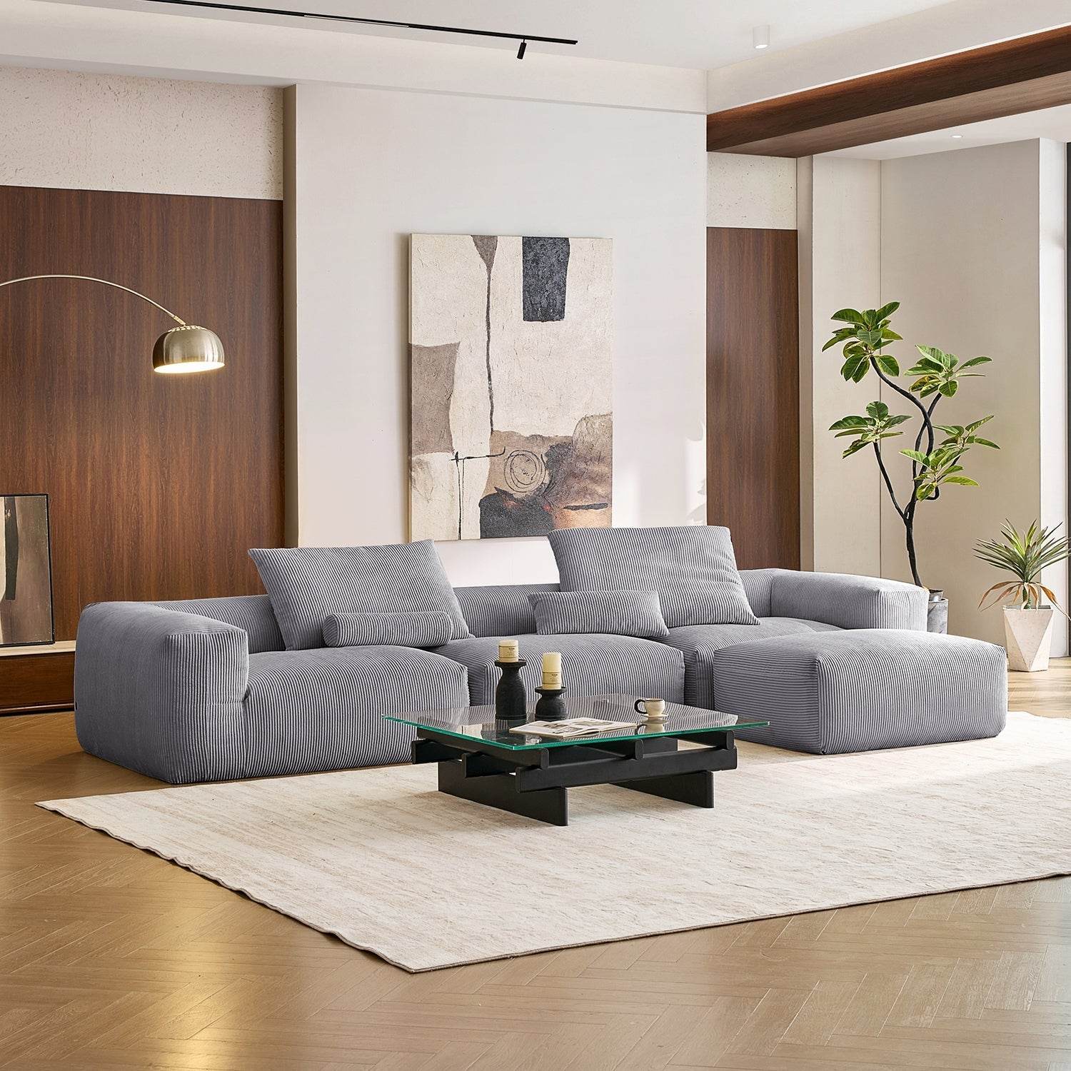 Mellow Sectional with Ottoman - Valyouweho