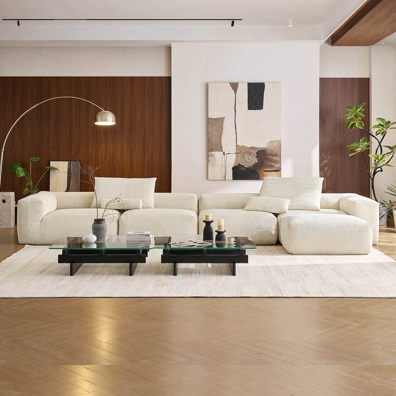 Mellow Sectional with Ottoman - Valyouweho
