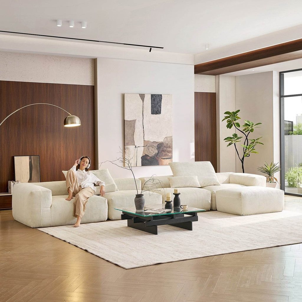 Mellow Sectional with Ottoman - Valyouweho