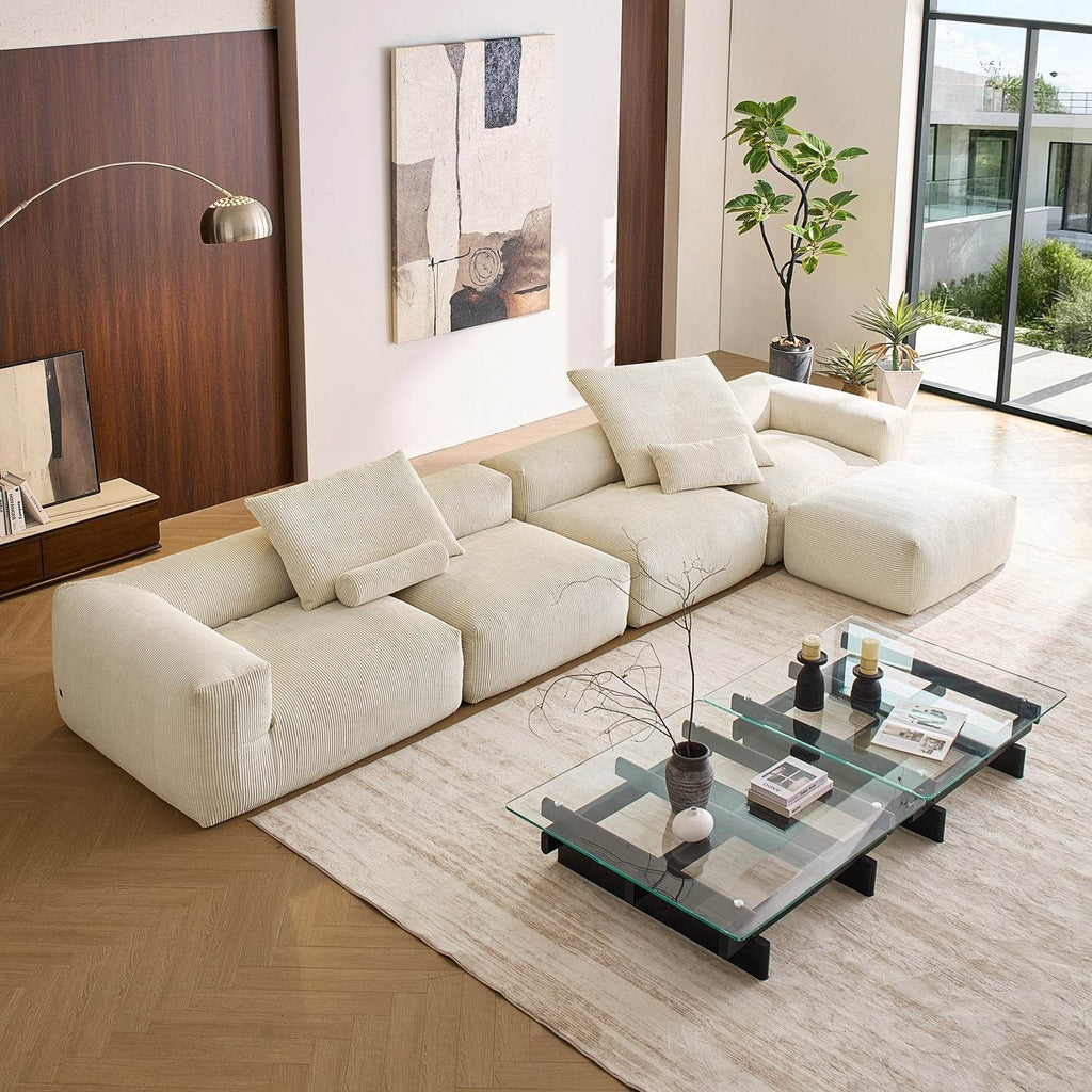 Mellow Sectional with Ottoman - Valyouweho