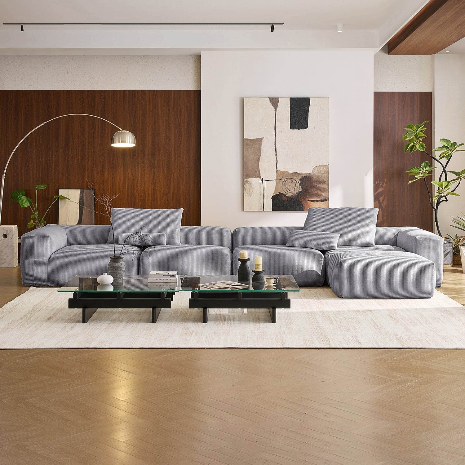 Mellow Sectional with Ottoman - Valyouweho