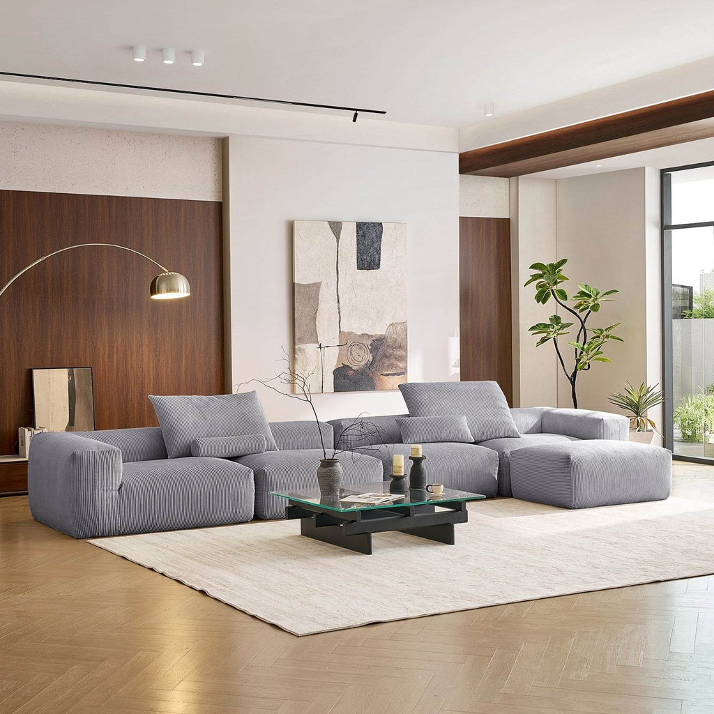 Mellow Sectional with Ottoman - Valyouweho