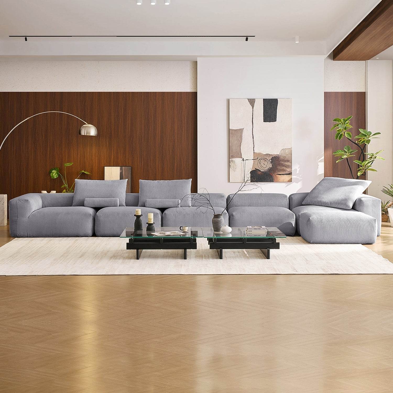 Mellow Sectional with Ottoman - Valyouweho