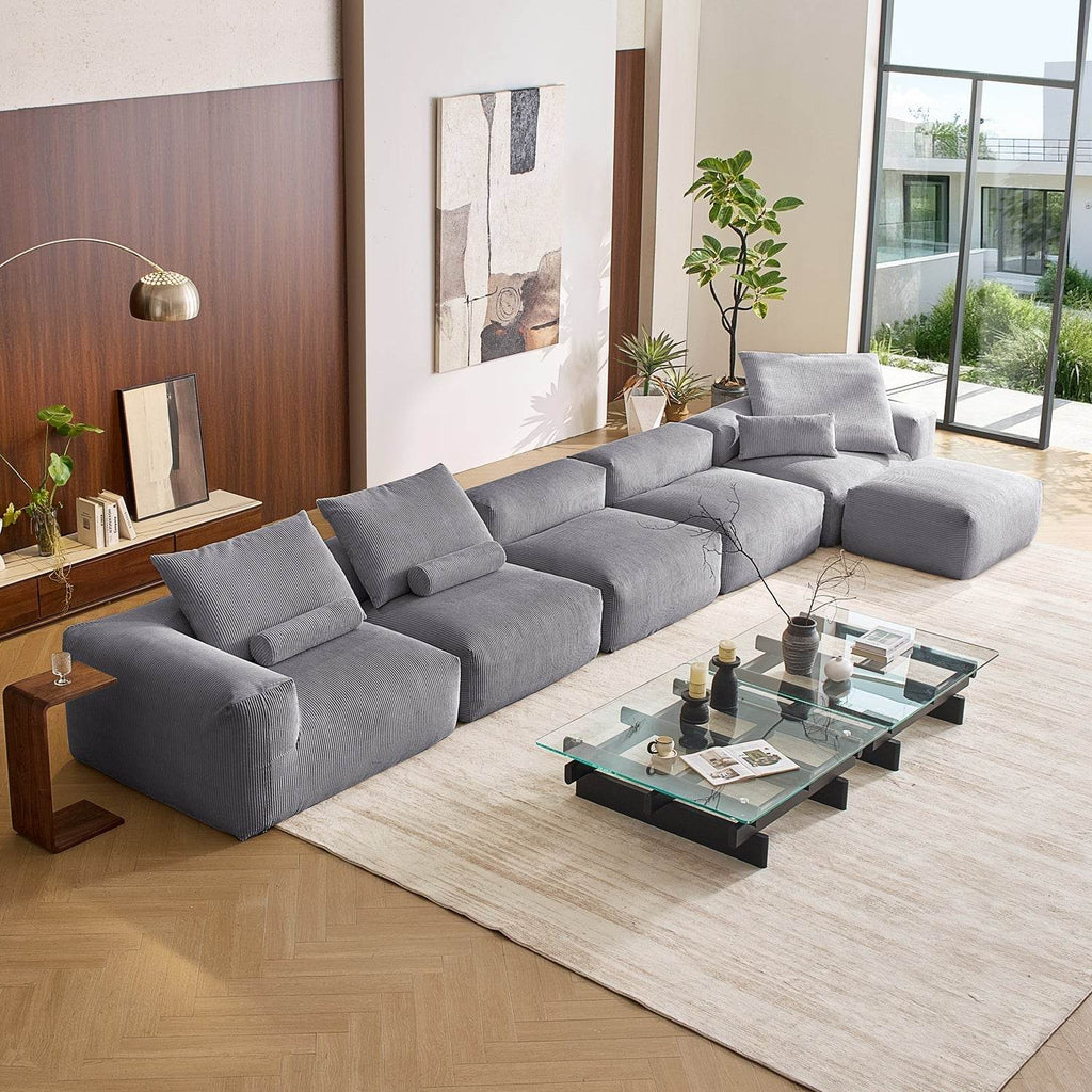 Mellow Sectional with Ottoman - Valyouweho