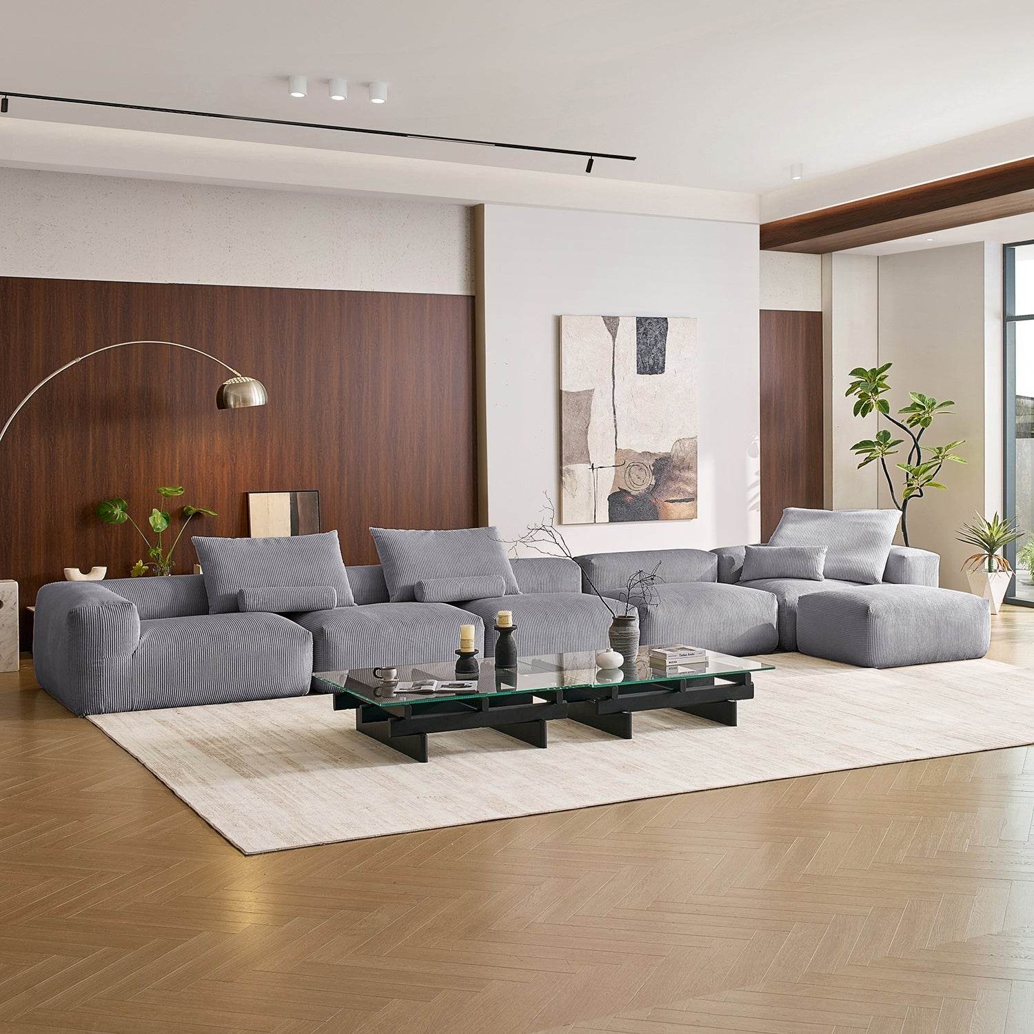 Mellow Sectional with Ottoman - Valyouweho