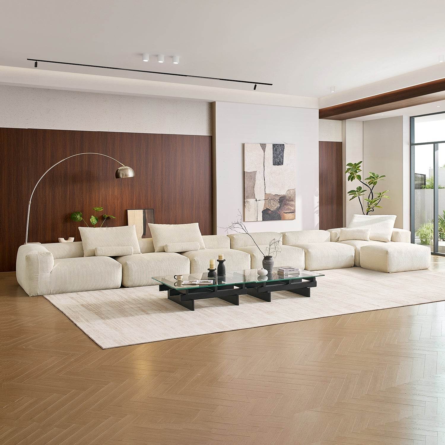 Mellow Sectional with Ottoman - Valyouweho