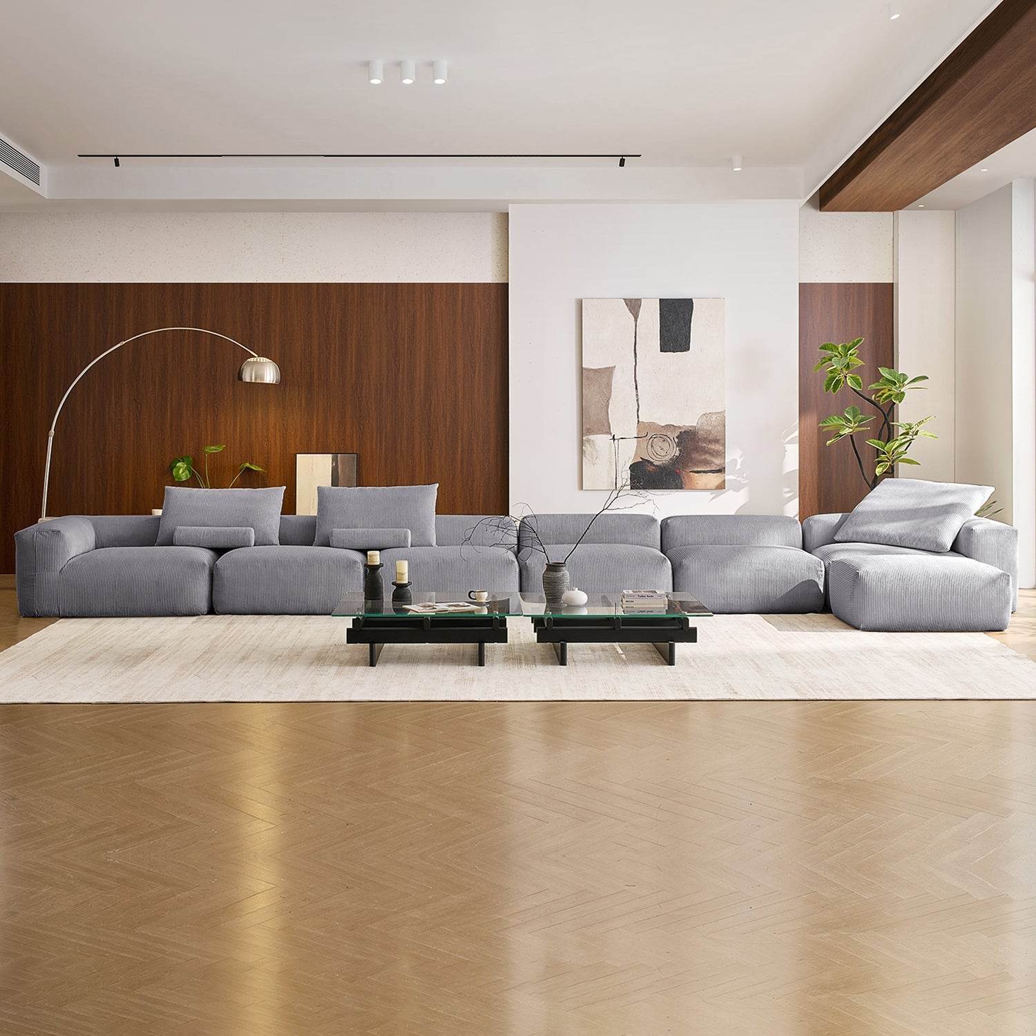 Mellow Sectional with Ottoman - Valyouweho