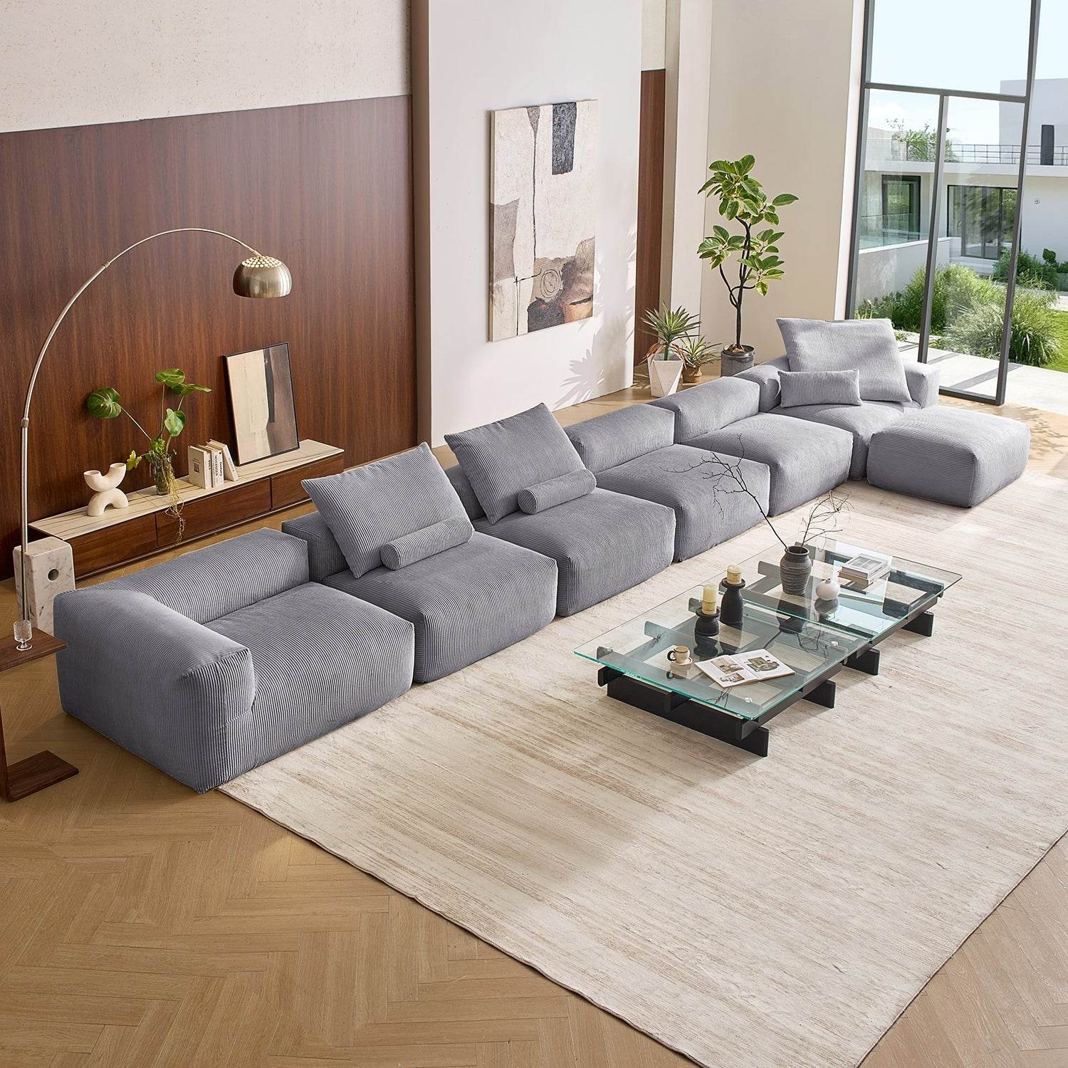 Mellow Sectional with Ottoman - Valyouweho