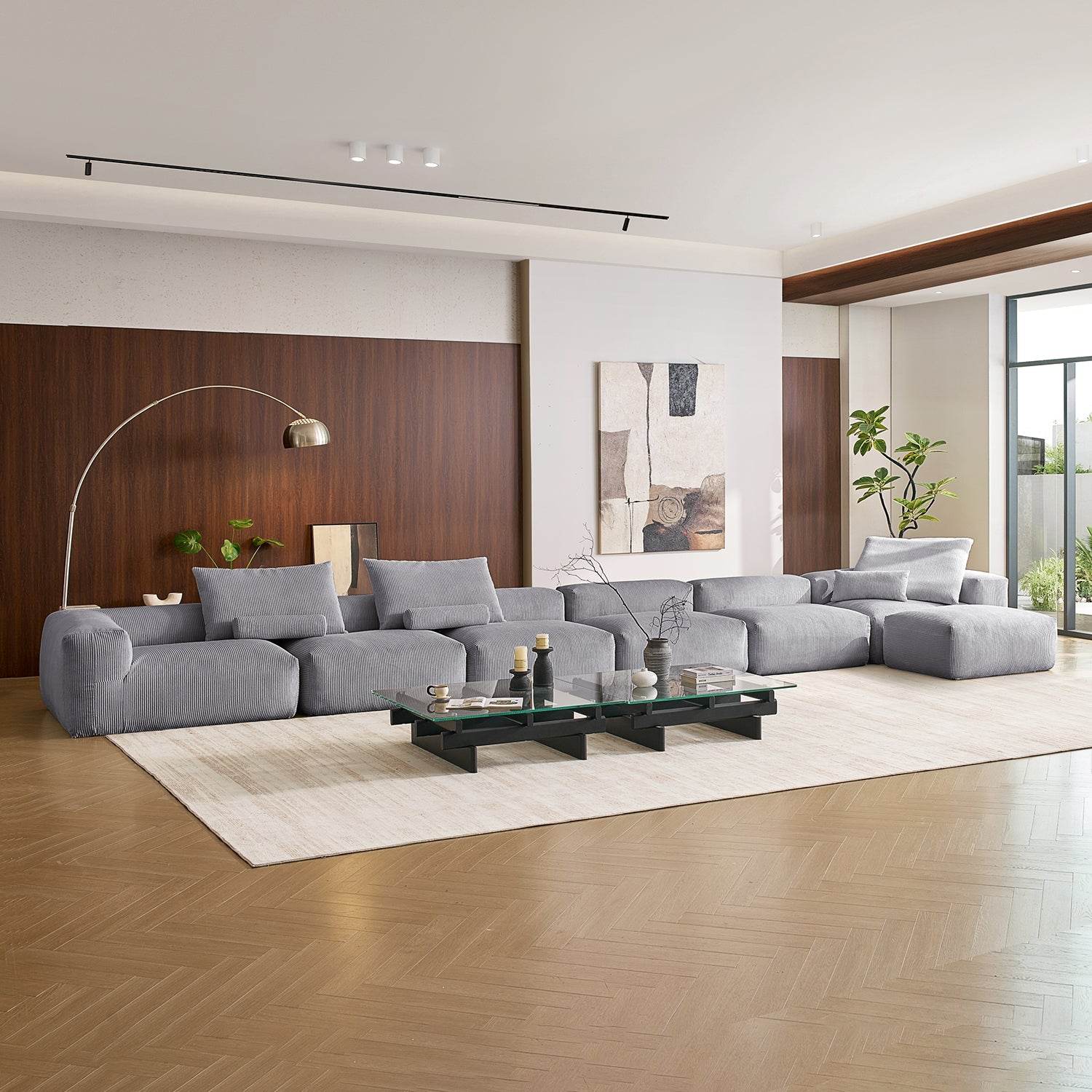 Mellow Sectional with Ottoman - Valyouweho