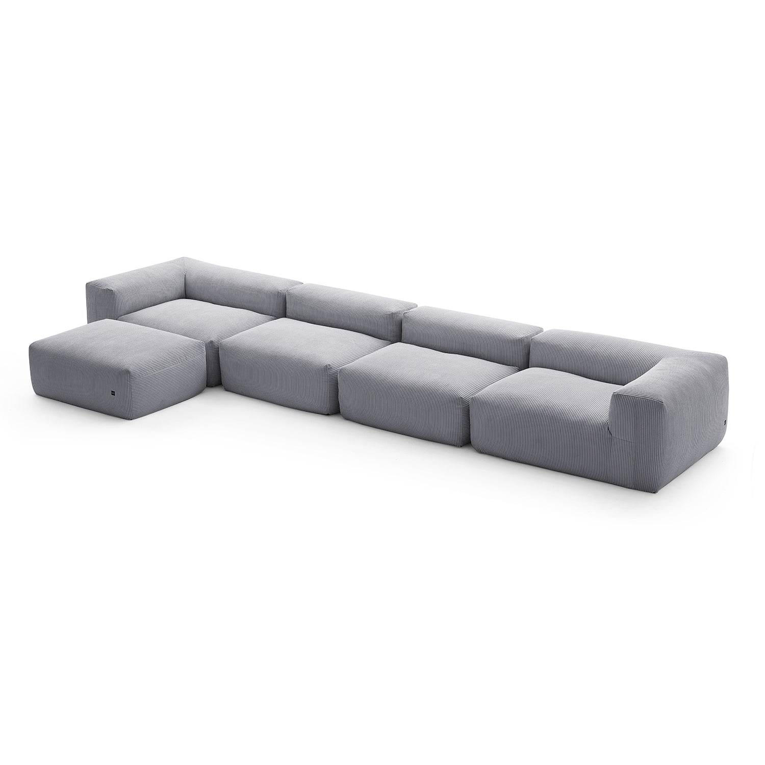 Mellow Sectional with Ottoman - Valyouweho