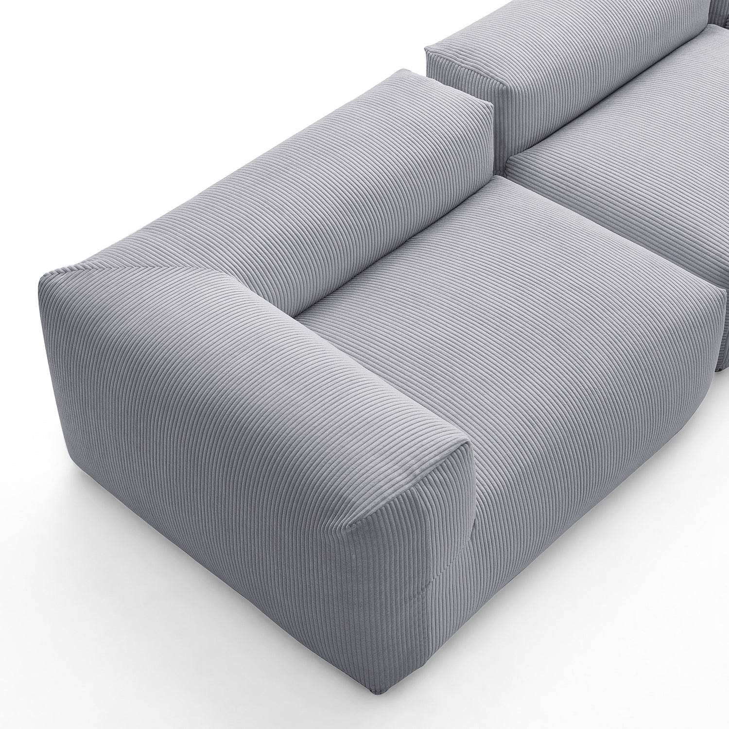 Mellow U Sectional with Ottoman - Valyouweho