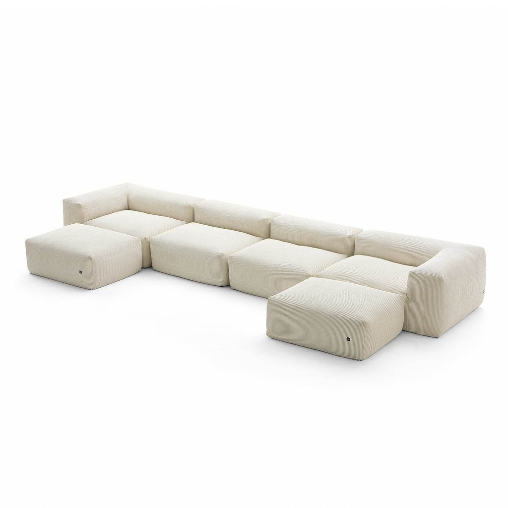 Mellow U Sectional with Ottoman - Valyouweho