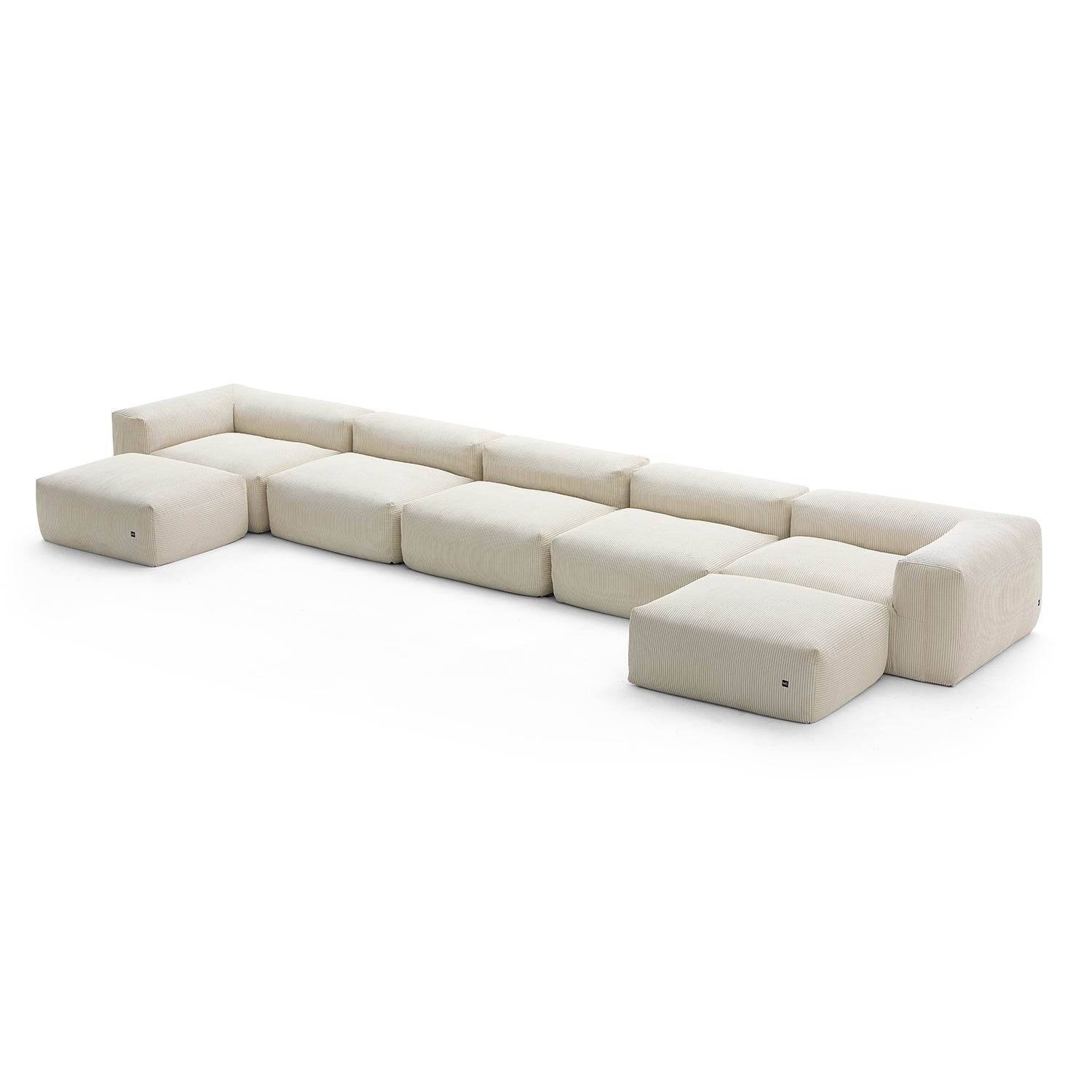 Mellow U Sectional with Ottoman - Valyouweho
