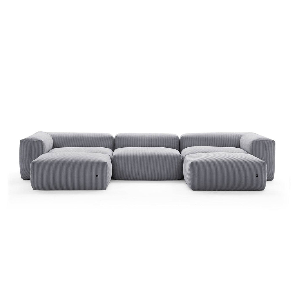 Mellow U Sectional with Ottoman - Valyouweho