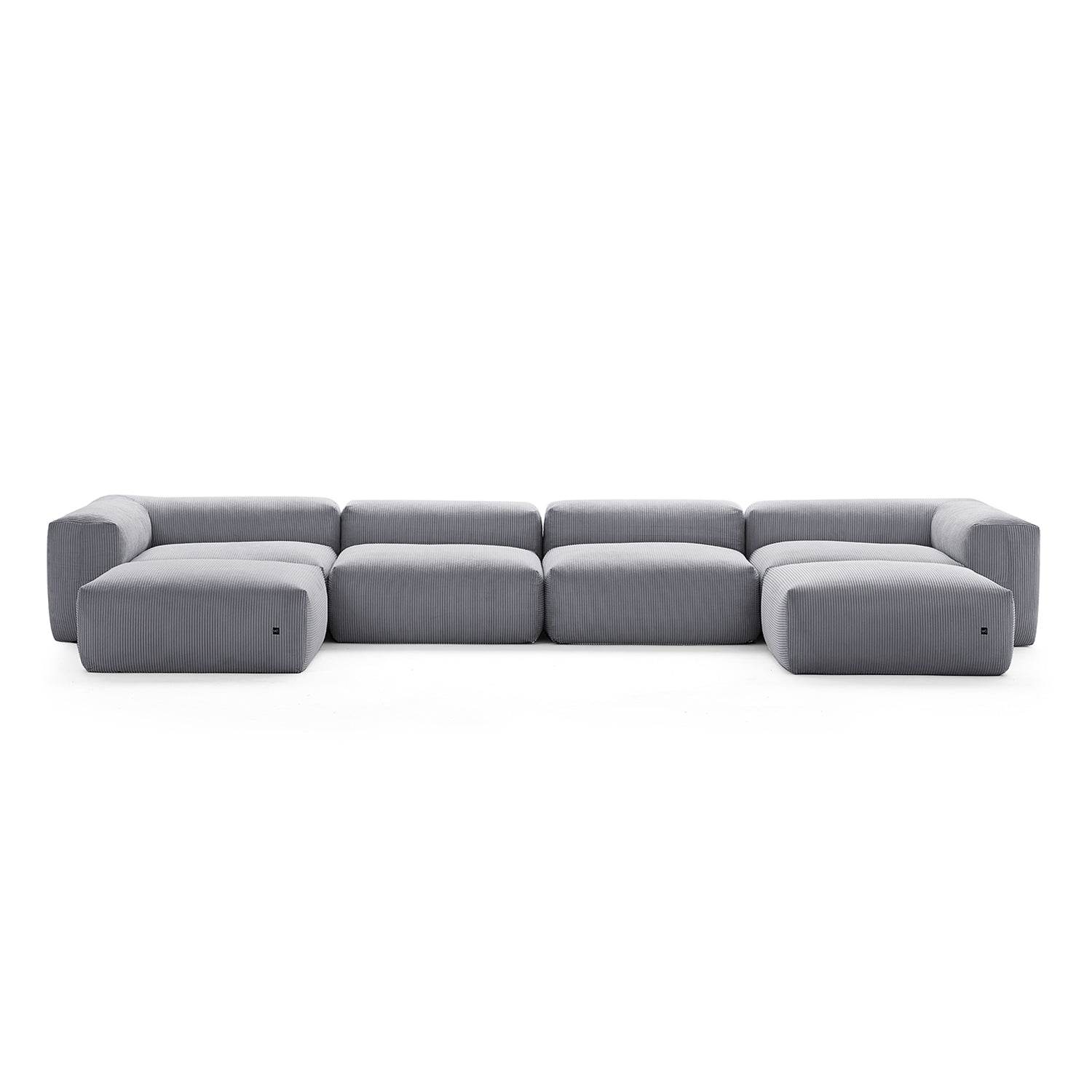 Mellow U Sectional with Ottoman - Valyouweho