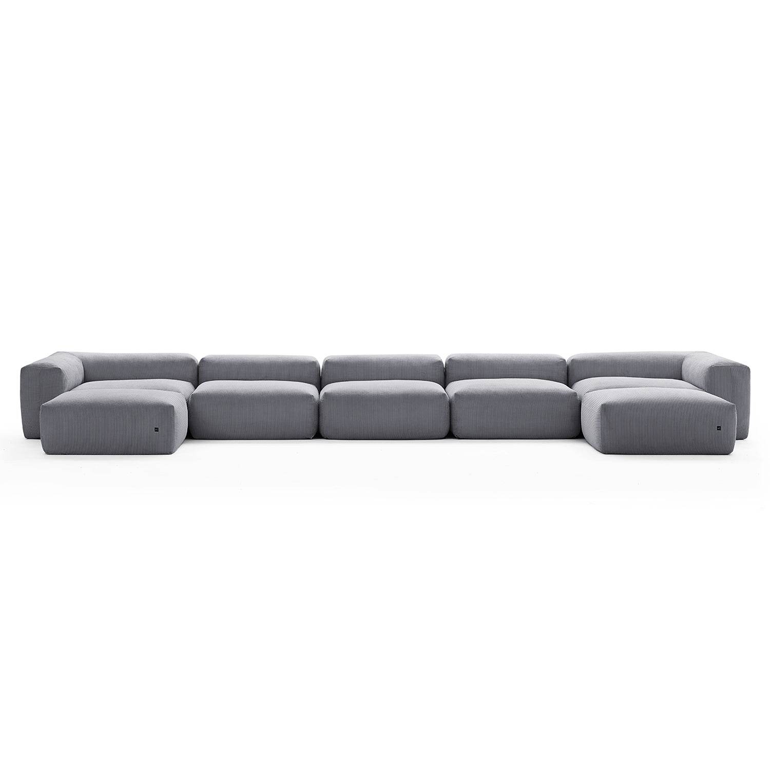 Mellow U Sectional with Ottoman - Valyouweho