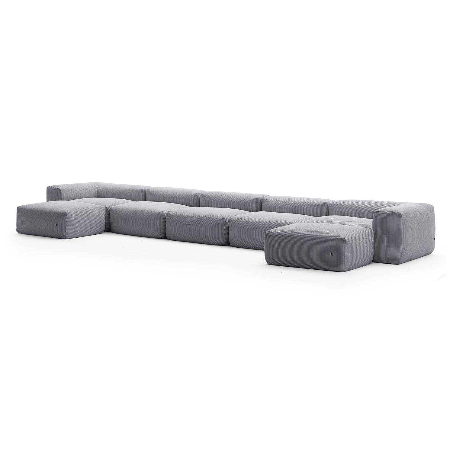 Mellow U Sectional with Ottoman - Valyouweho