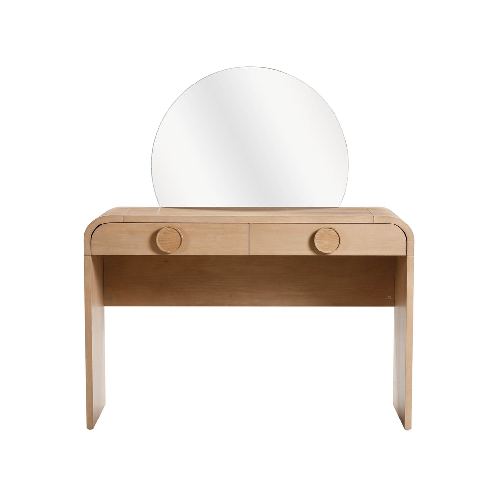 Moonrise Vanity Desk with Mirror - Valyouweho