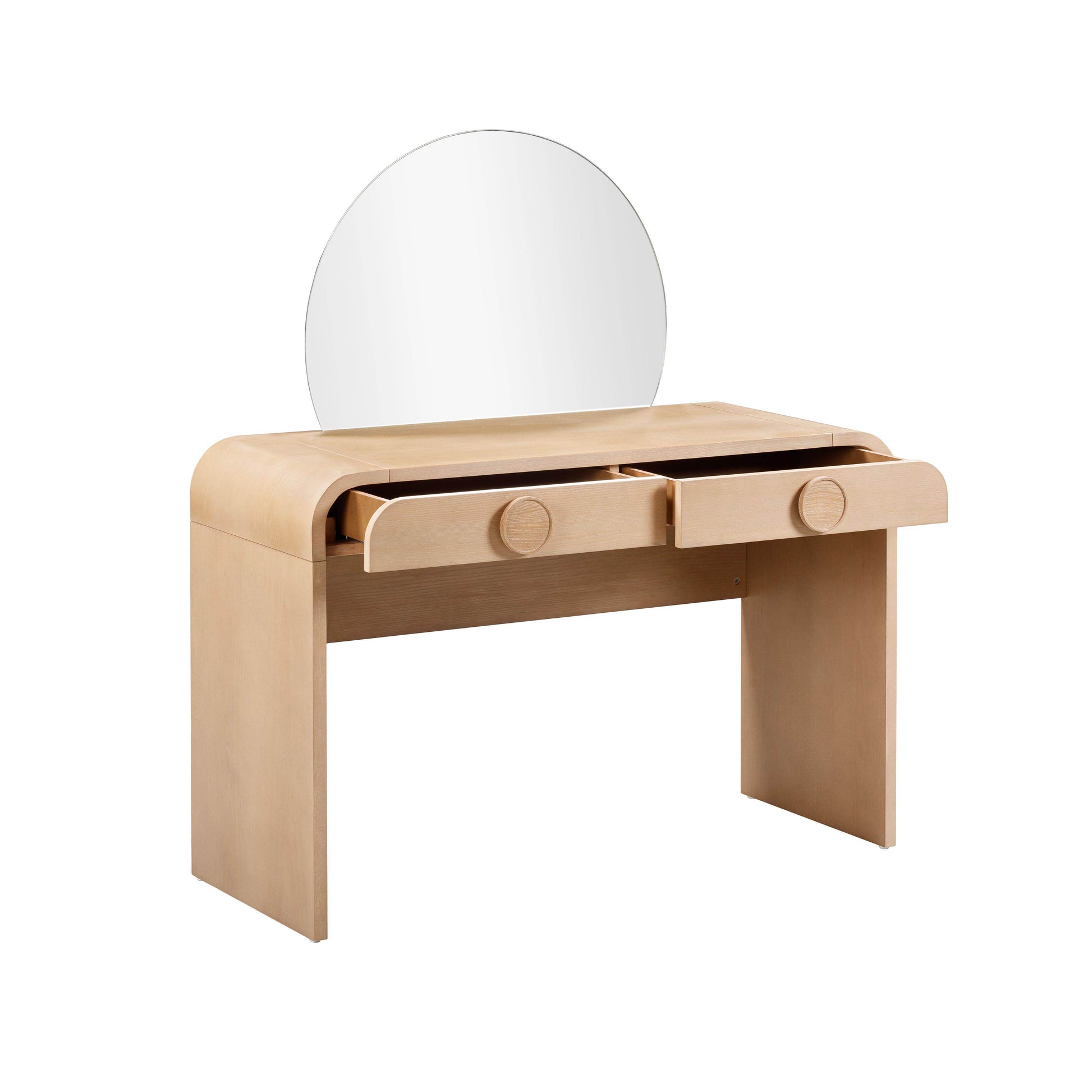 Moonrise Vanity Desk with Mirror - Valyouweho