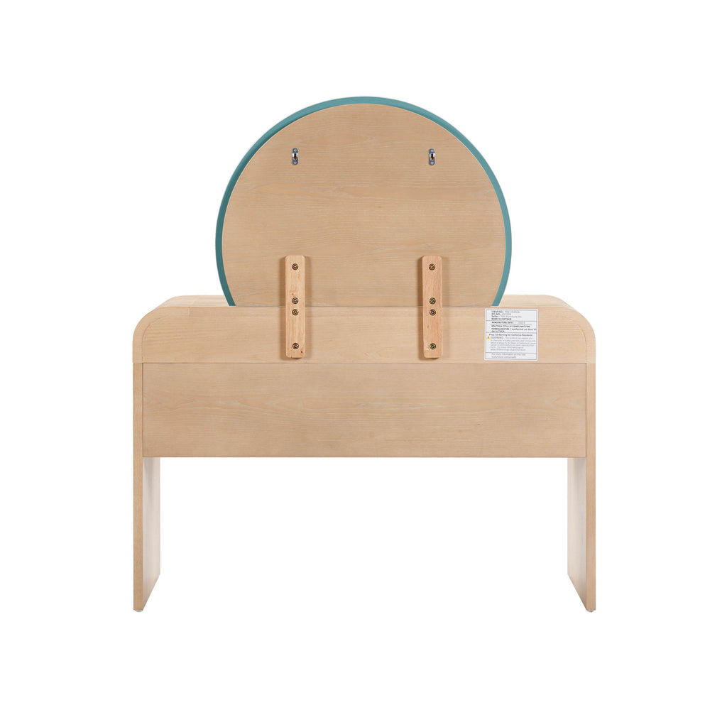 Moonrise Vanity Desk with Mirror - Valyouweho