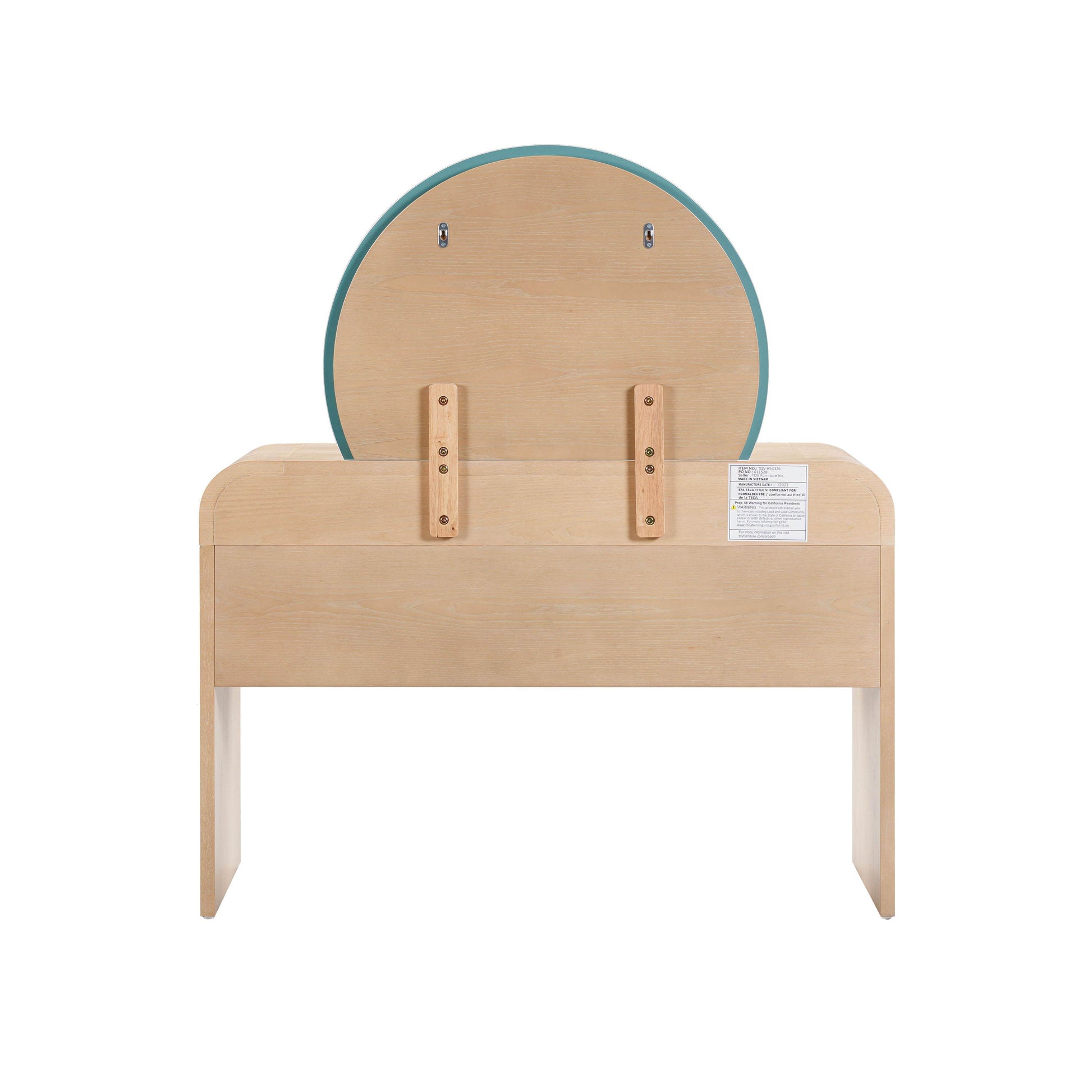 Moonrise Vanity Desk with Mirror - Valyouweho
