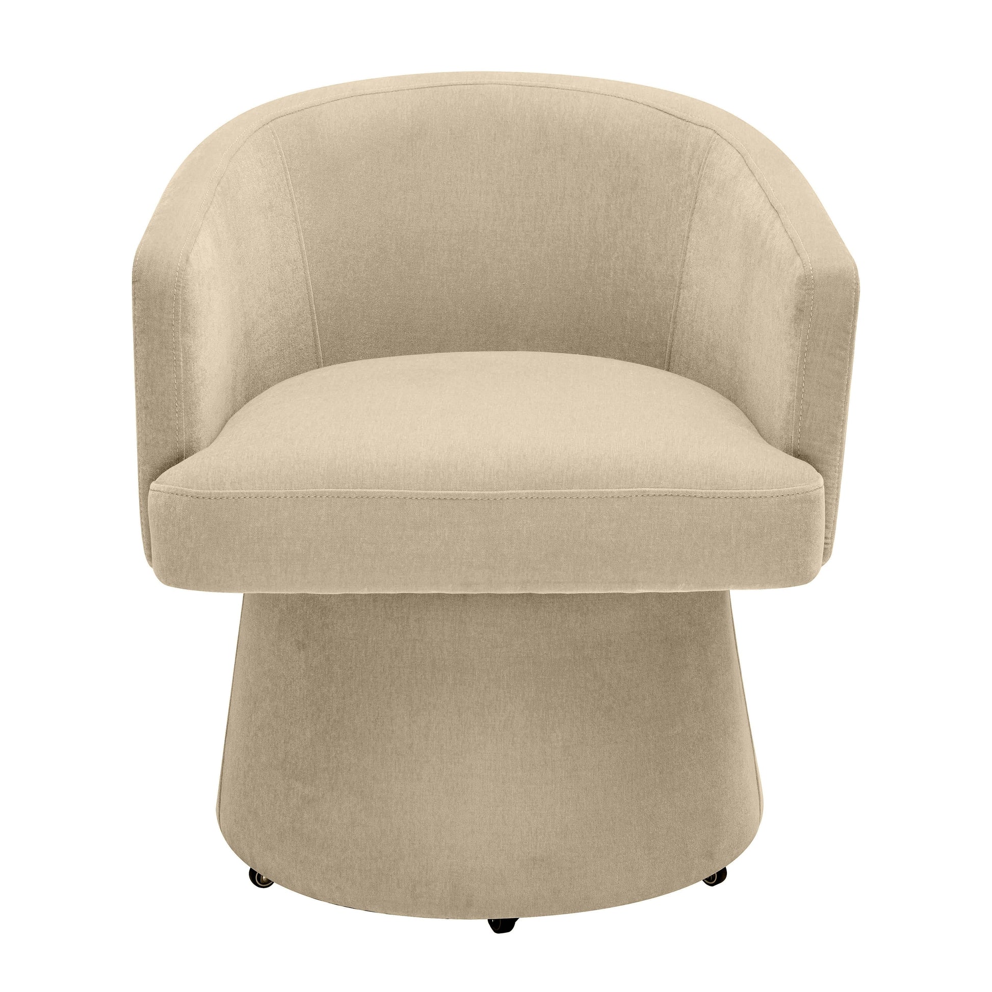 Kristen Upcycled Chenille Rolling Desk Chair