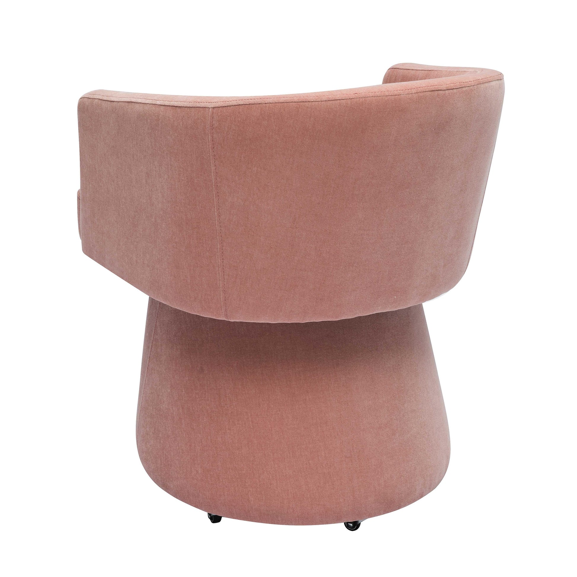 Kristen Upcycled Chenille Rolling Desk Chair