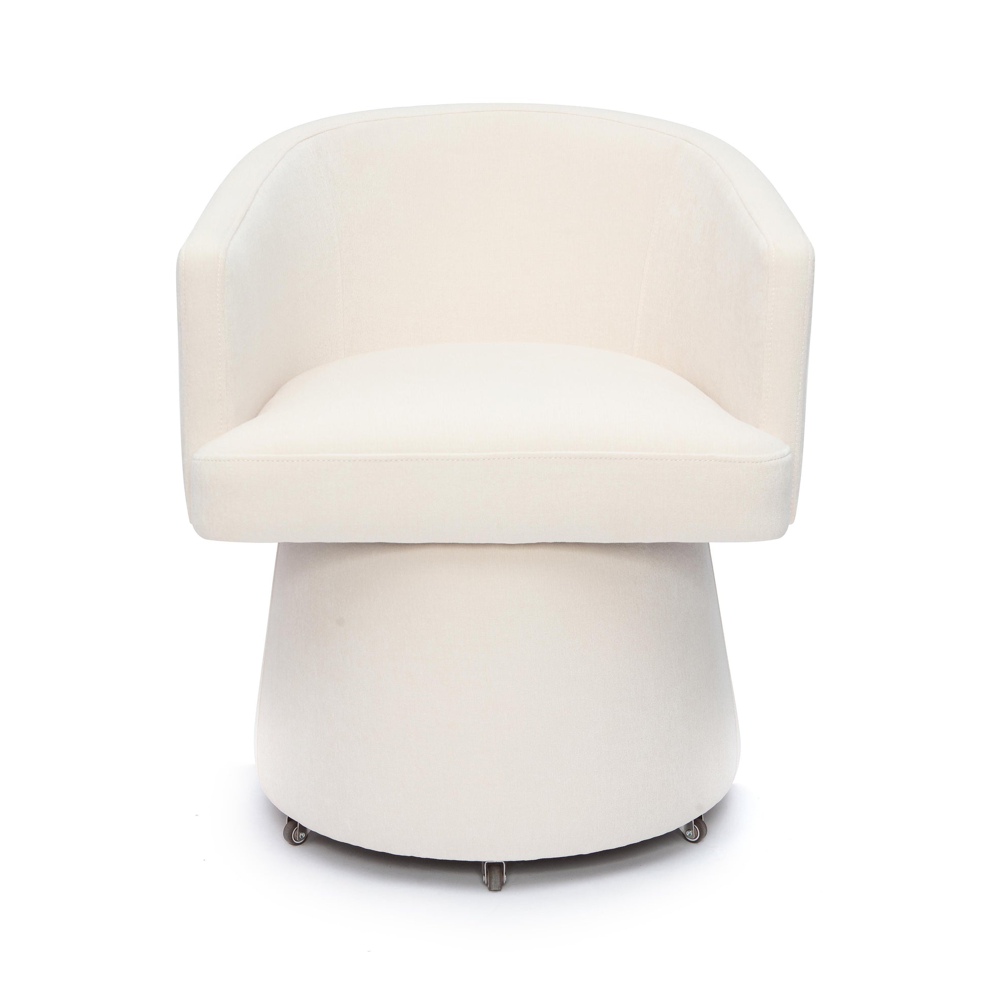 Kristen Upcycled Chenille Rolling Desk Chair