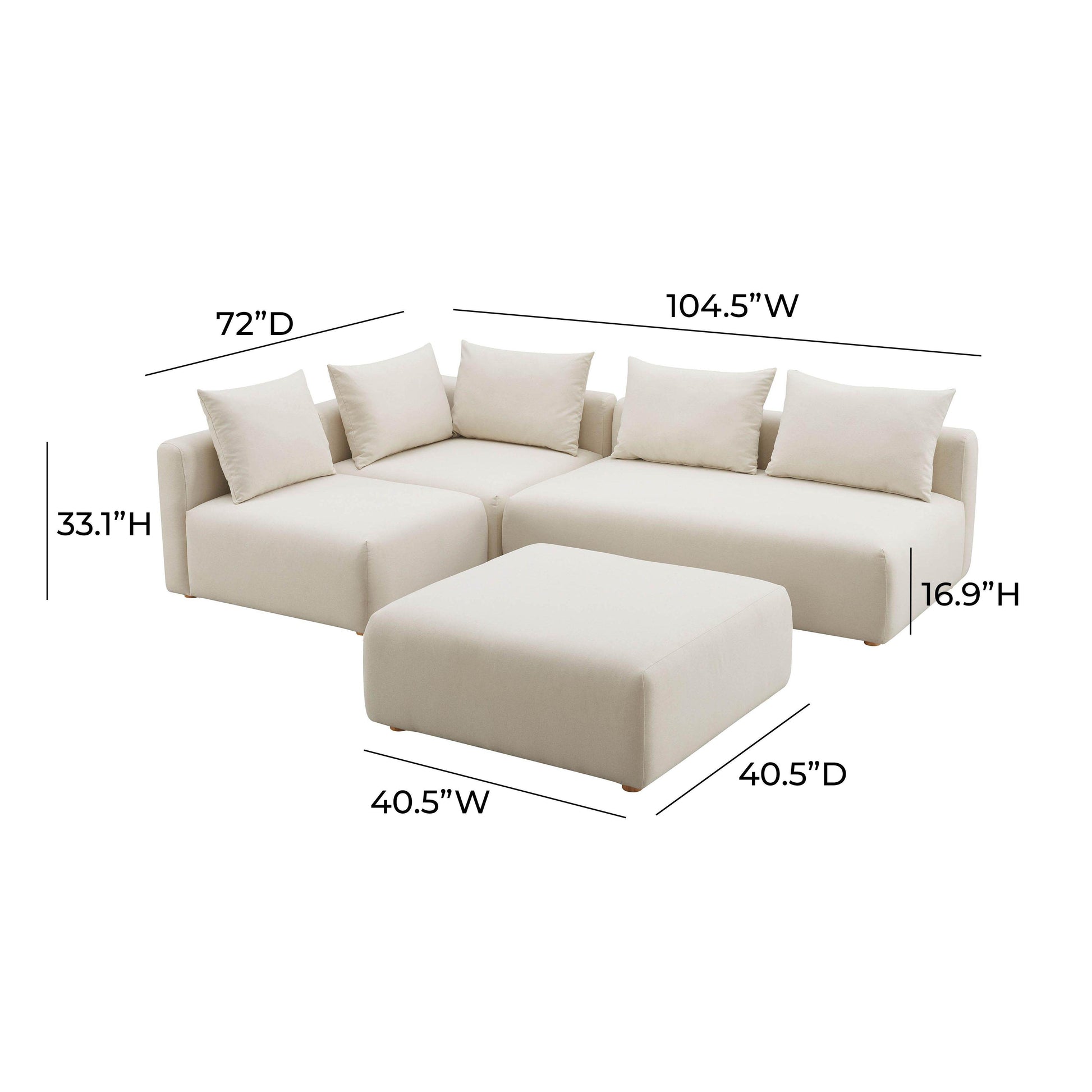 Hangover Chaise Sectional - Valyouweho