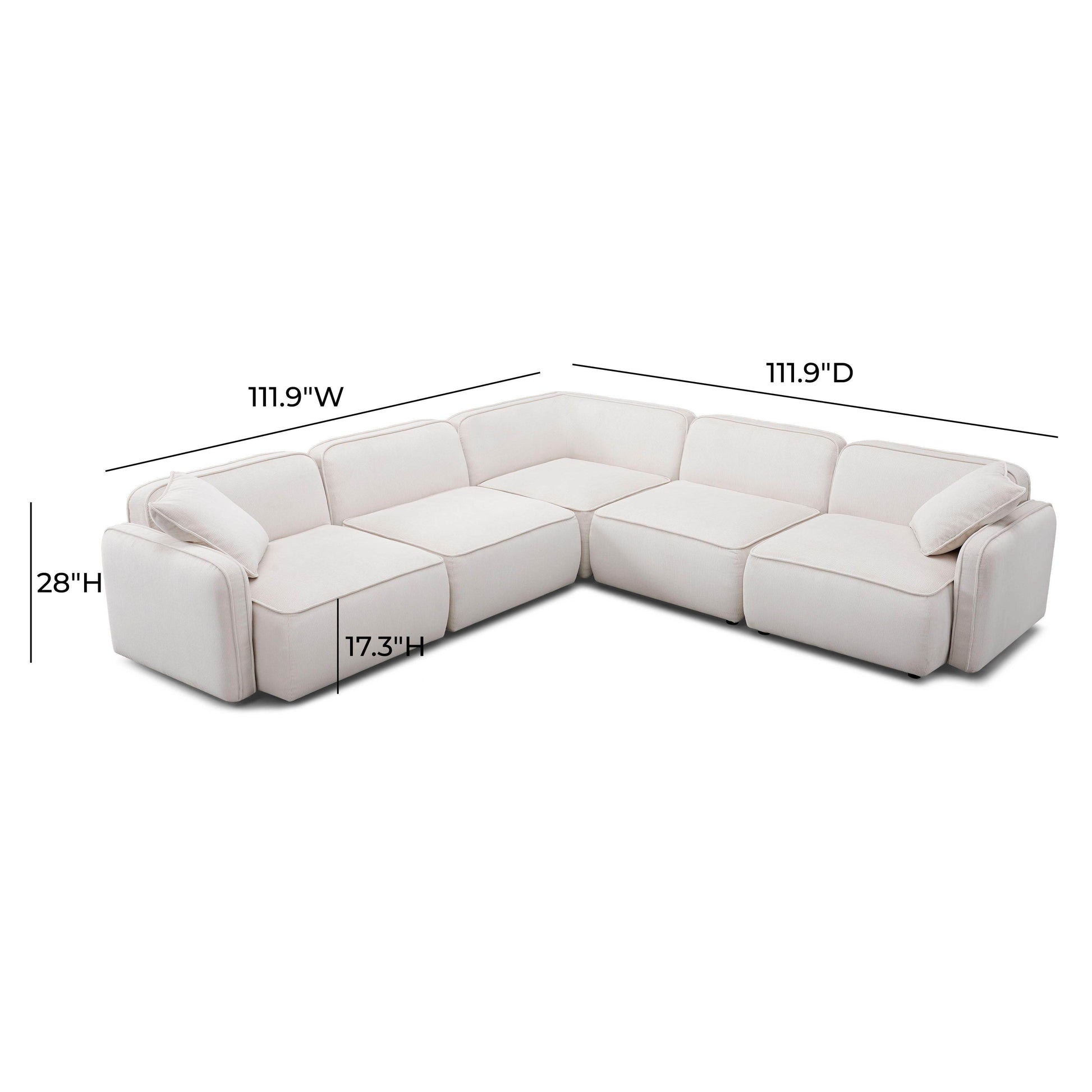 Travie Modular L-Sectional - Valyouweho