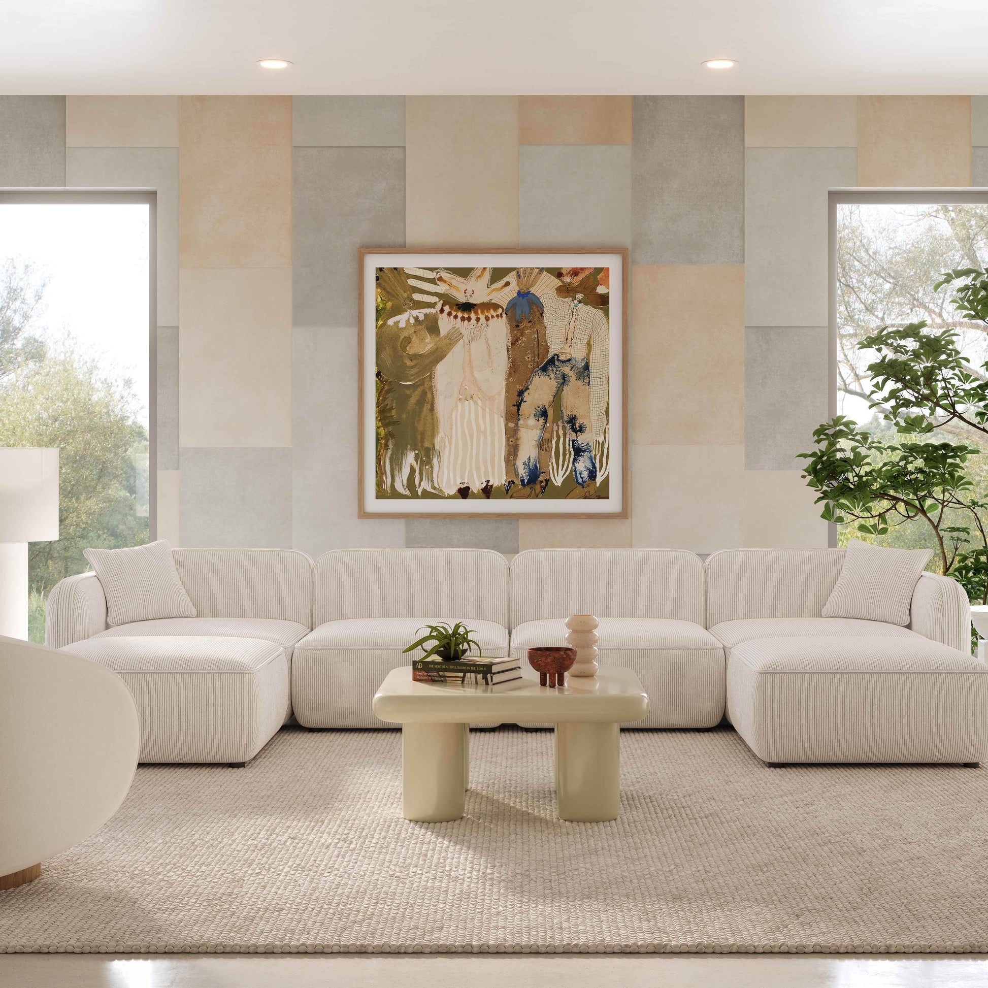 Travie Modular U-Sectional - Valyouweho