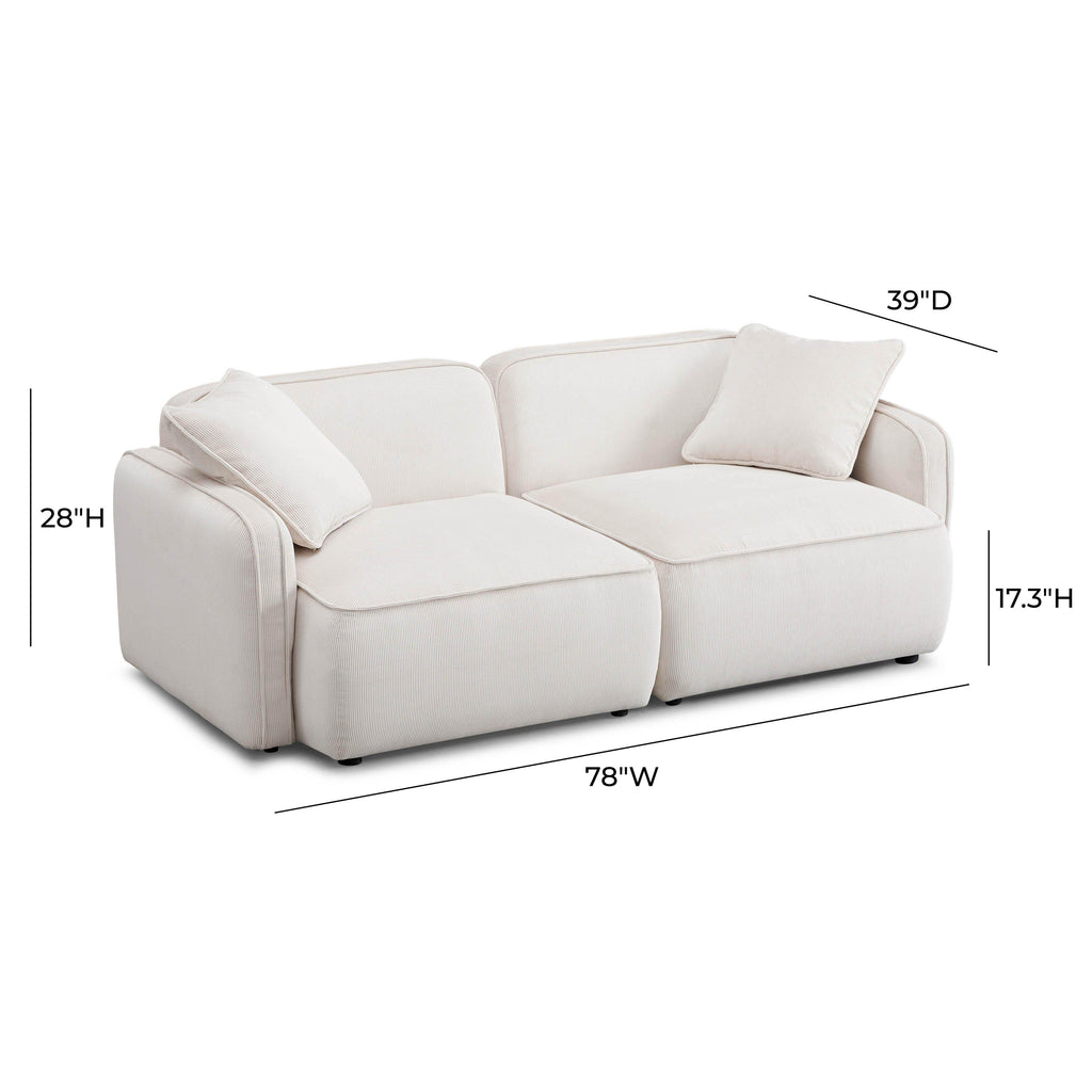 Travie Modular Loveseat - Valyouweho