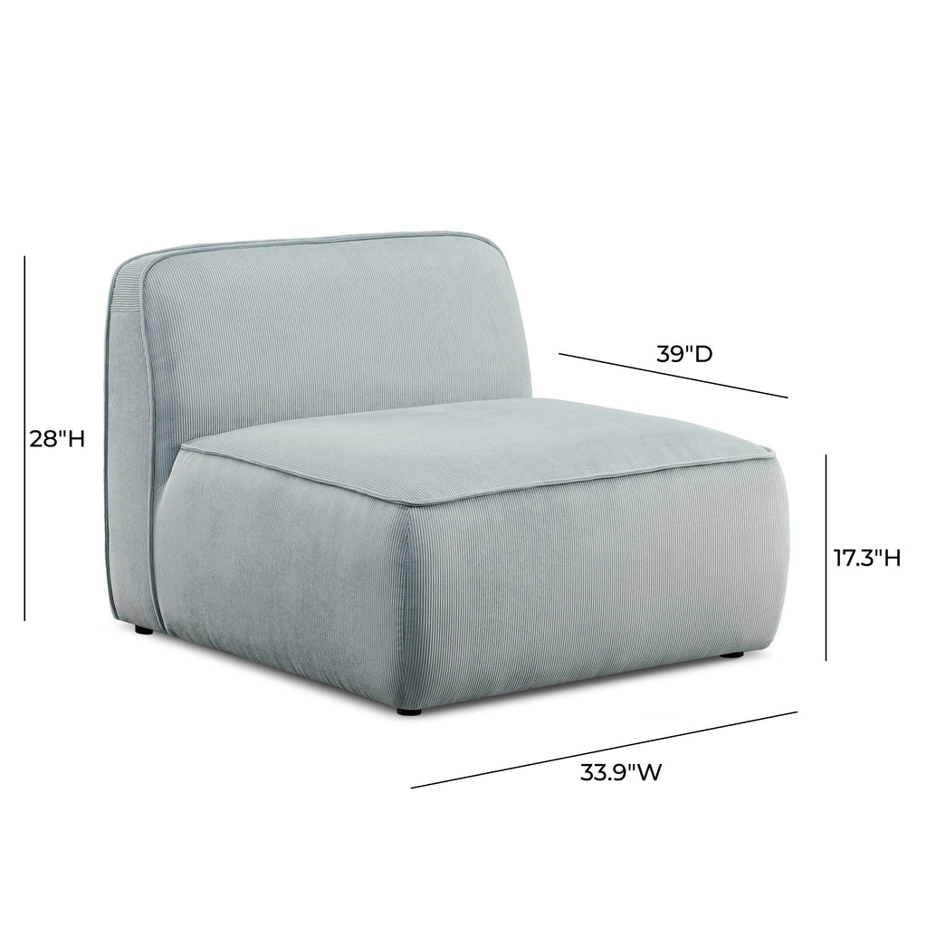 Travie Modular Armless Chair - Valyouweho