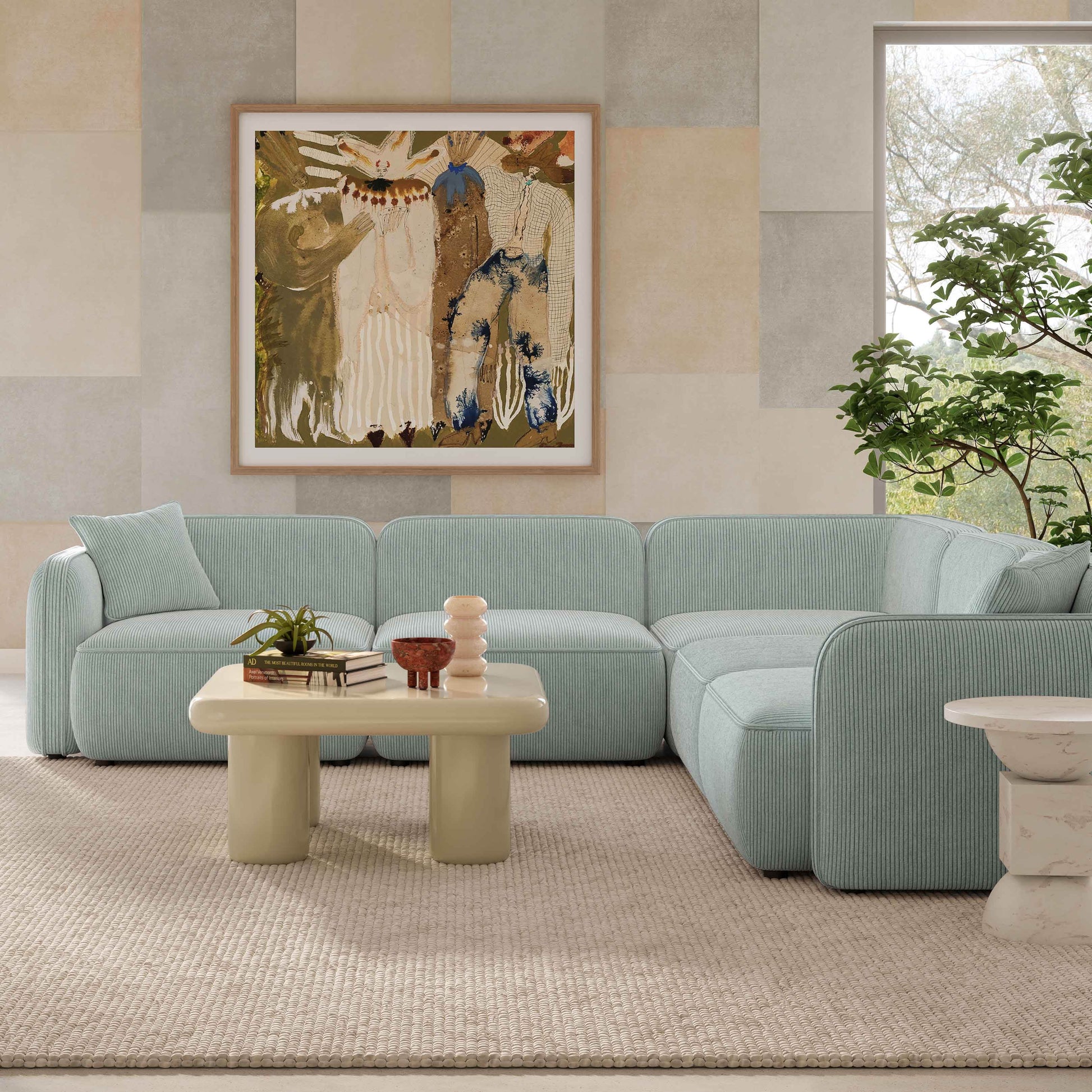 Travie Modular L-Sectional - Valyouweho