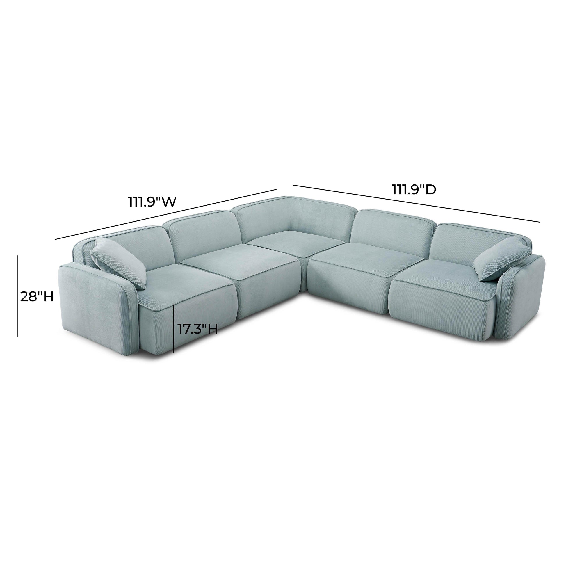 Travie Modular L-Sectional - Valyouweho