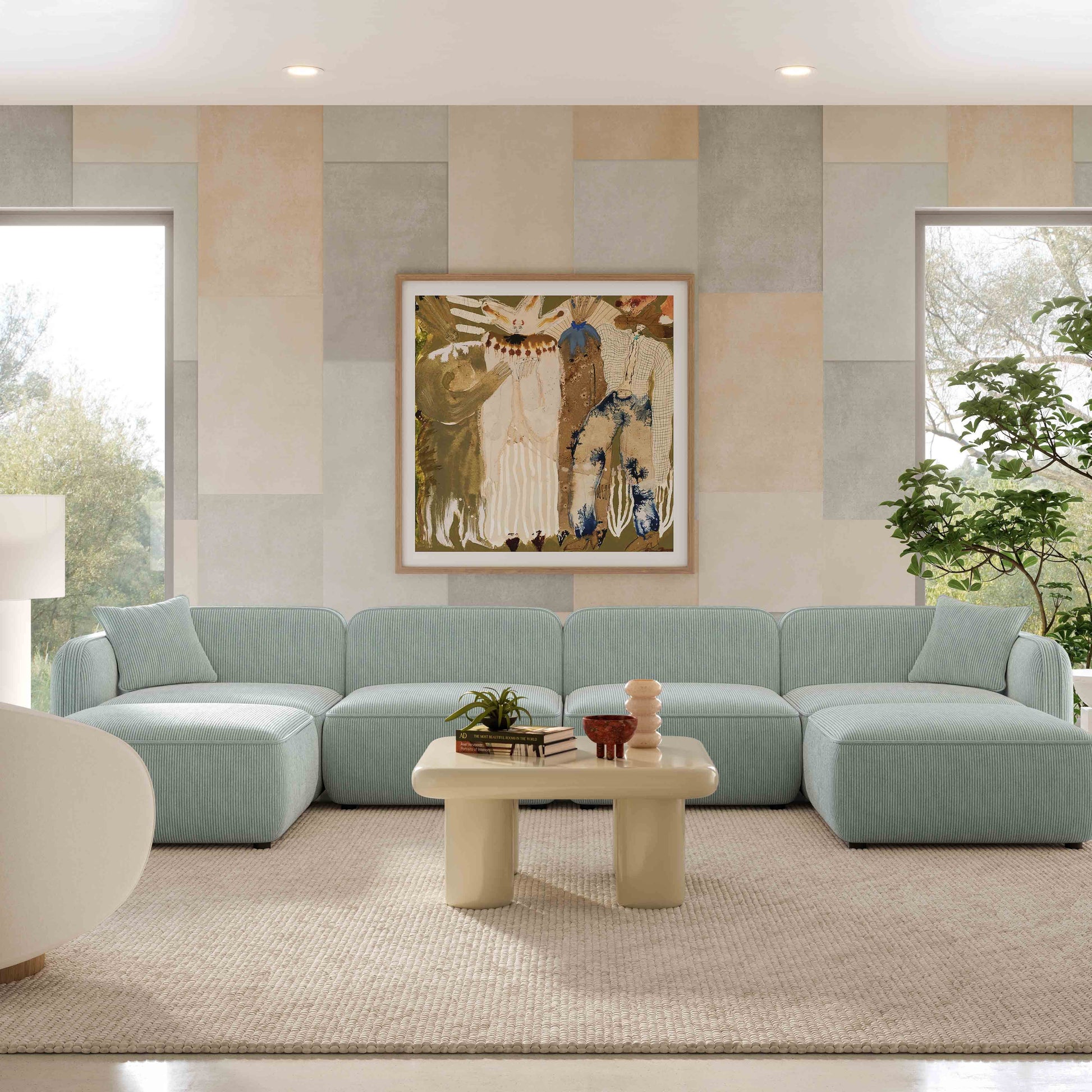 Travie Modular U-Sectional - Valyouweho