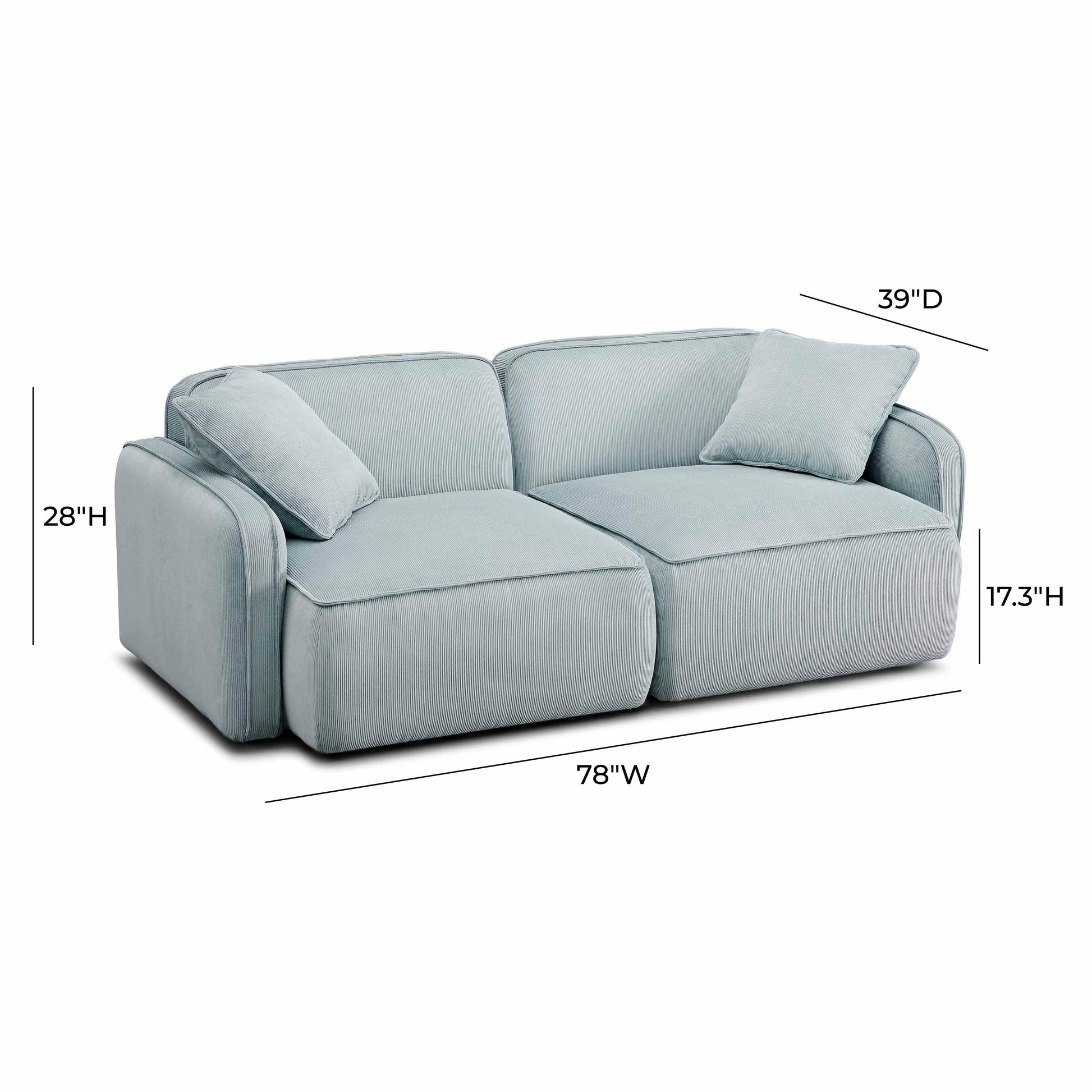Travie Modular Loveseat - Valyouweho