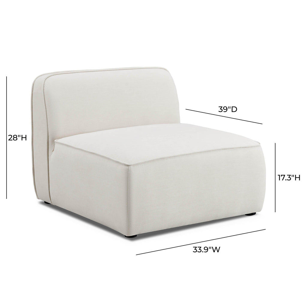 Travie Modular Armless Chair - Valyouweho