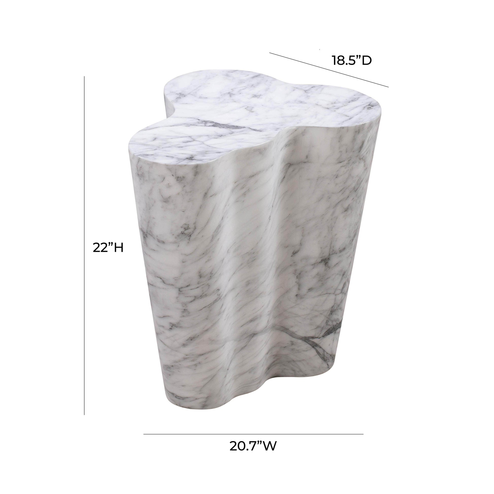 Slab Concrete Side Table - Valyouweho