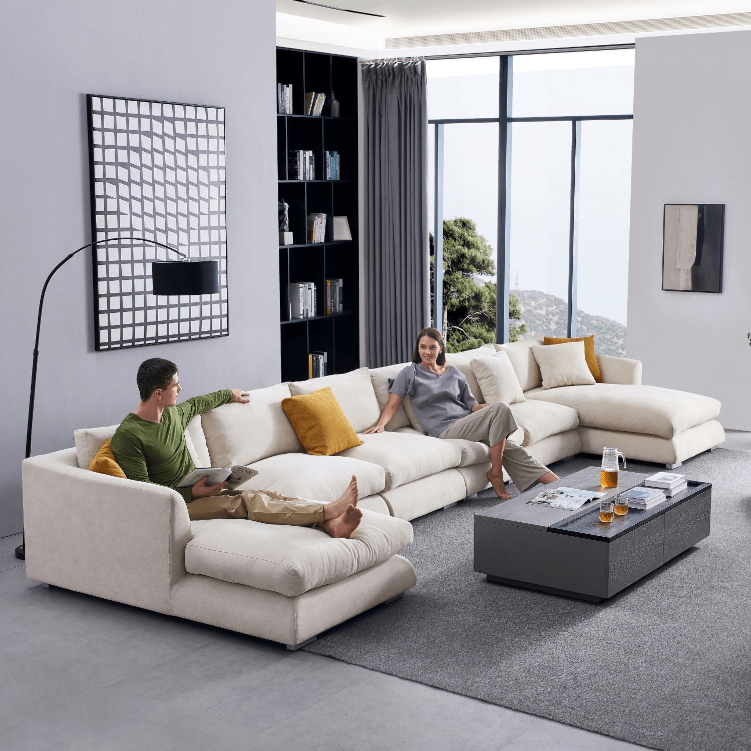 Feathers U-Sectional - Valyou